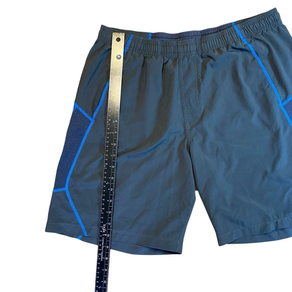 Men's Northface Flashdry Athletic Shorts Black With Blue Large Drawstring‎